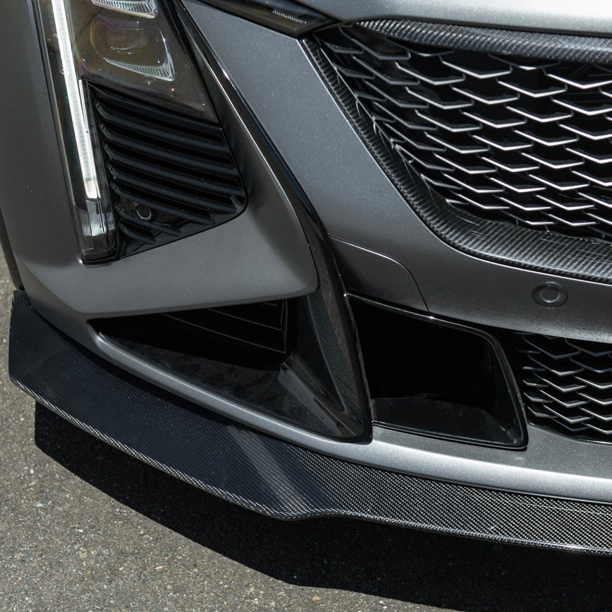 2025-Up Cadillac CT5-V Blackwing | Factory Dry Carbon Fiber Front Lip Splitter image 13