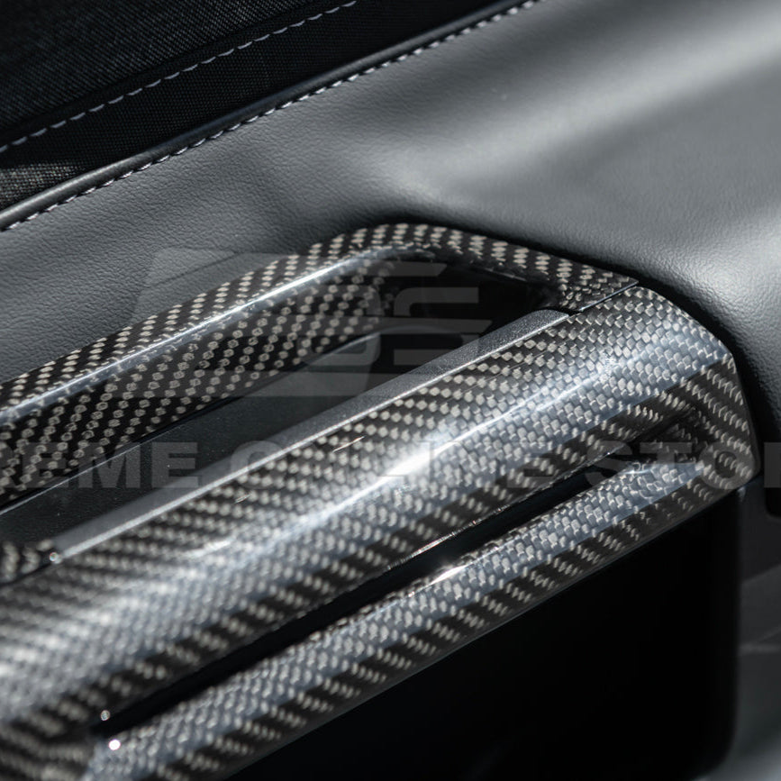 2015-up Ford Mustang DRY Carbon Fiber Side Door Glass Lifting Panel image 7