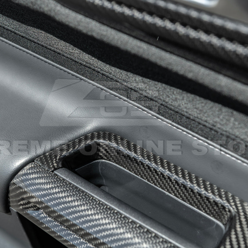 2015-up Ford Mustang DRY Carbon Fiber Side Door Glass Lifting Panel image 11