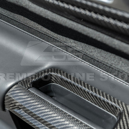 2015-up Ford Mustang DRY Carbon Fiber Side Door Glass Lifting Panel image 11