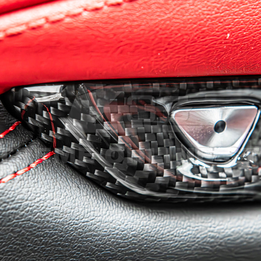 Corvette C8 DRY CARBON FIBER Door Control Button Cover image 7