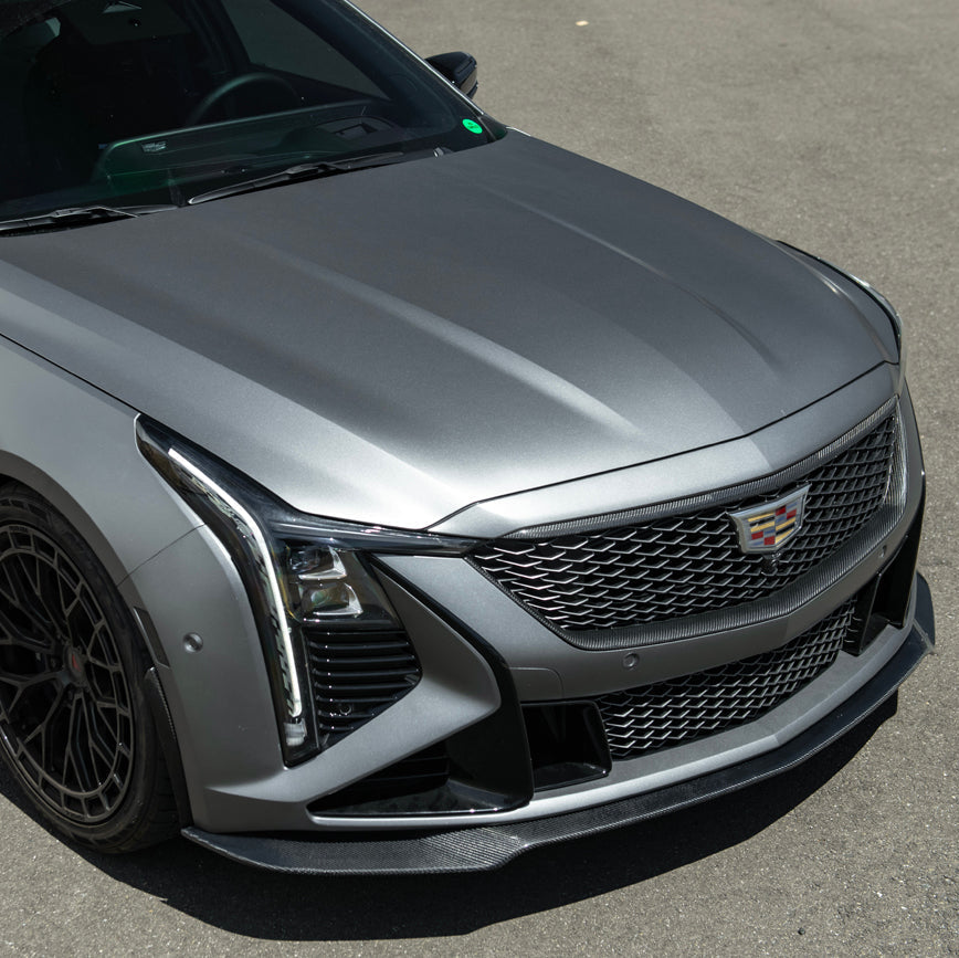 2025-Up Cadillac CT5-V Blackwing | Extended CARBON FIBER Front Lip Splitter image 8