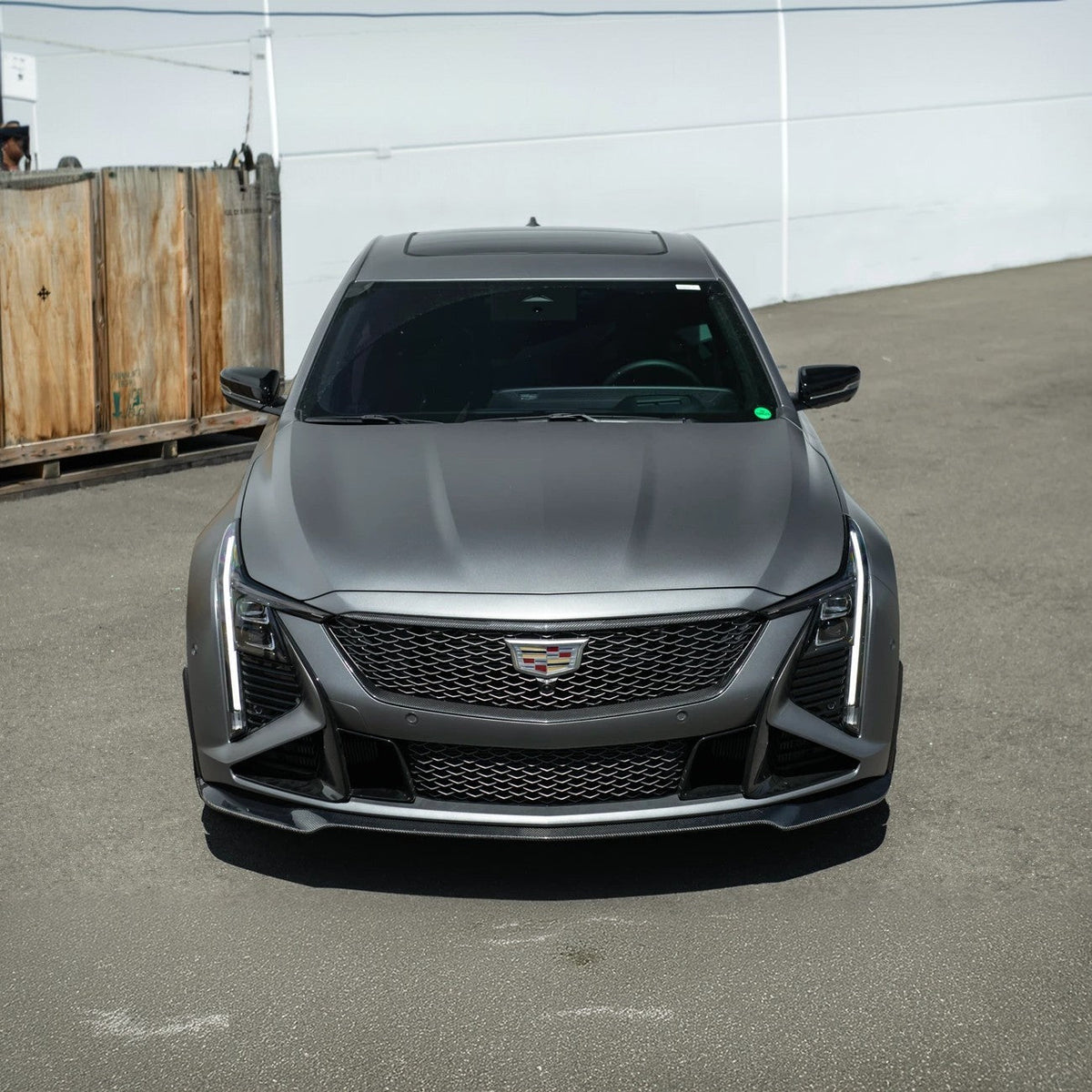 2025-Up Cadillac CT5-V Blackwing | Extended CARBON FIBER Front Lip Splitter image 6