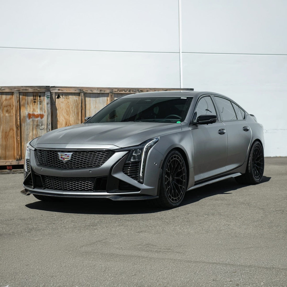 2025-Up Cadillac CT5-V Blackwing | Extended CARBON FIBER Front Lip Splitter image 4