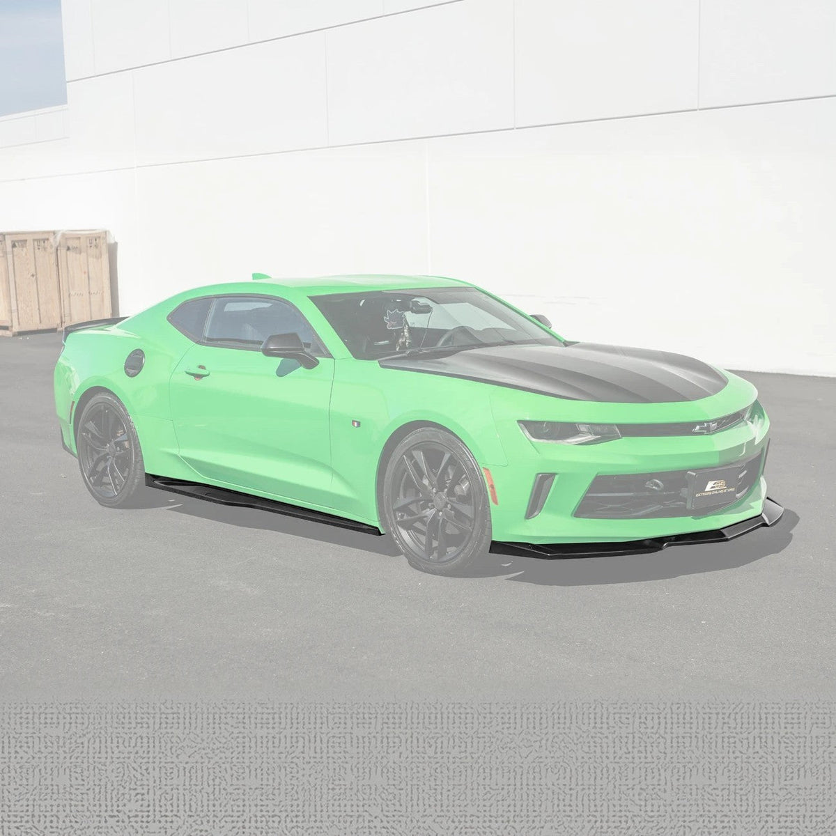 2016-18 Camaro LT LS RS l ZL1 Style Front Lip Splitter Side Skirt image 1