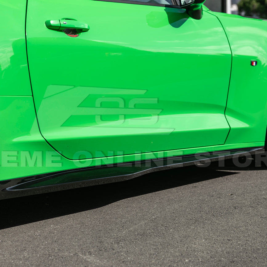 2016-18 Camaro LT LS RS l ZL1 Style Front Lip Splitter Side Skirt image 21