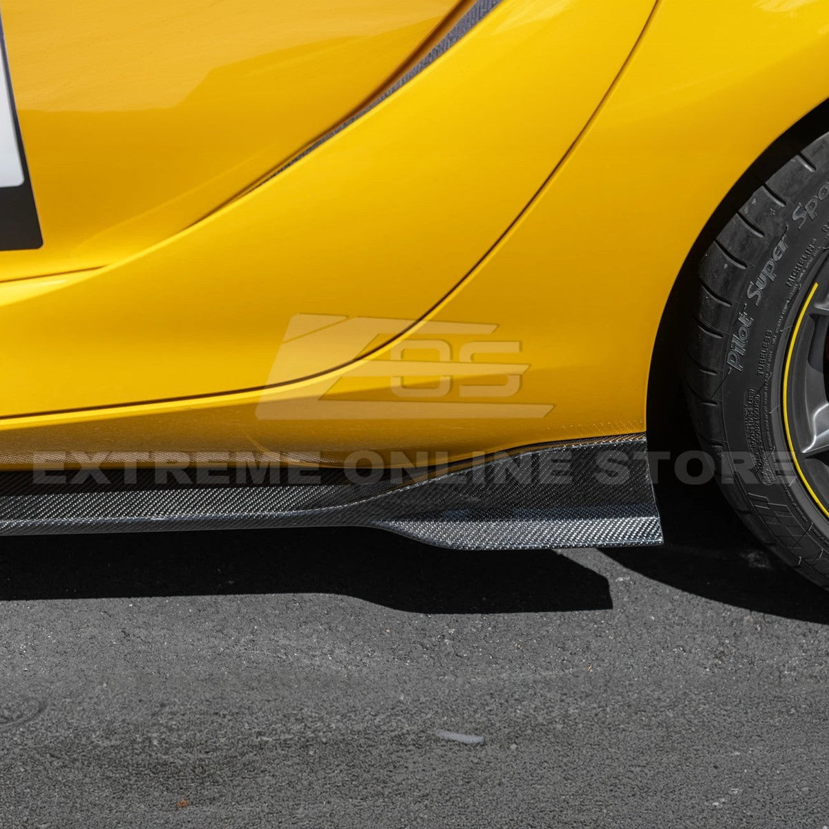 20-Up Toyota Supra A91 CF Front Lip Side Skirts image 20