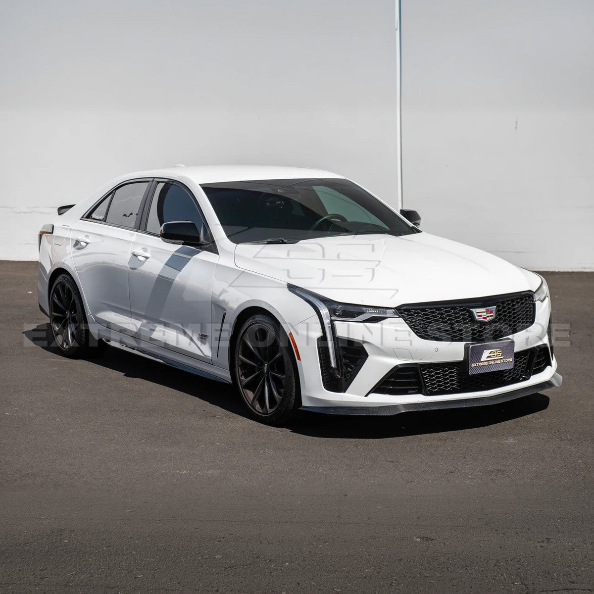 2020-Up Cadillac CT4-V Blackwing Front Lip Splitter Carnards image 31