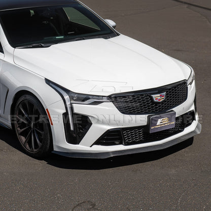 2020-Up Cadillac CT4-V Blackwing Front Lip Splitter Carnards image 32