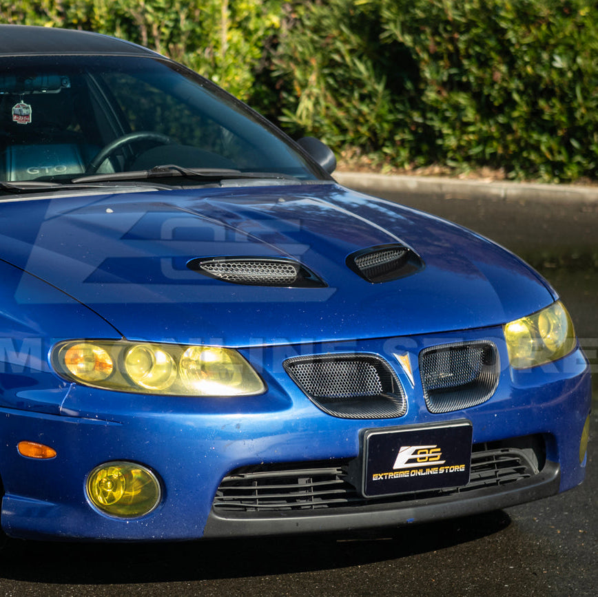 2004-06 Pontiac GTO Dry Carbon Fiber Replacement Front Mesh Grille Insert image 7