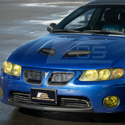 2004-06 Pontiac GTO Dry Carbon Fiber Replacement Front Mesh Grille Insert image 4