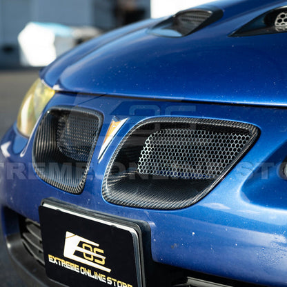 2004-06 Pontiac GTO Dry Carbon Fiber Replacement Front Mesh Grille Insert image 8