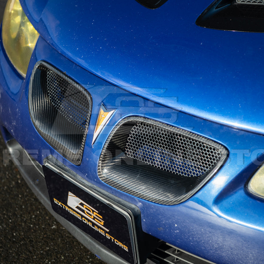 2004-06 Pontiac GTO Dry Carbon Fiber Replacement Front Mesh Grille Insert image 9