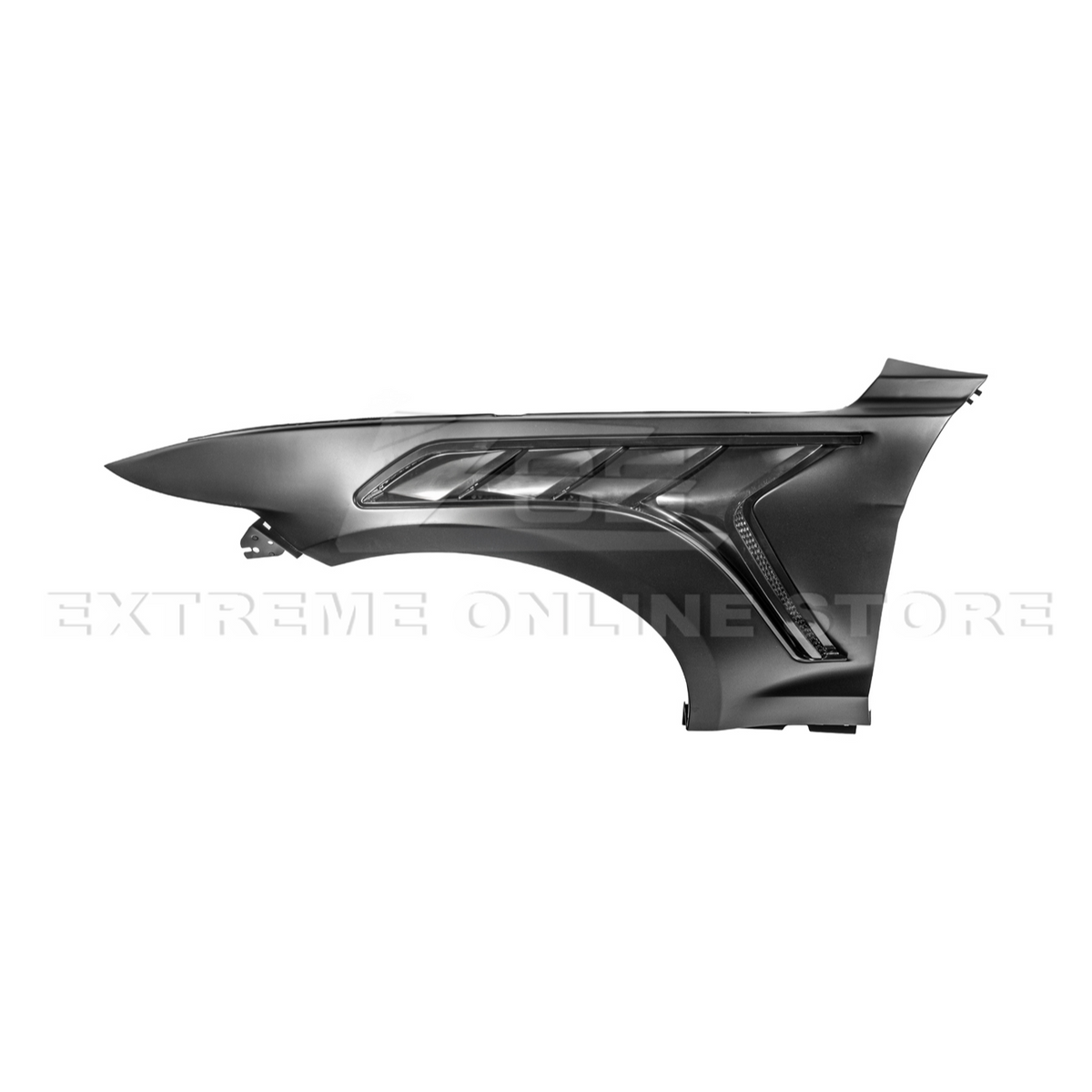 2015-17 Ford Mustang S550 | GTD Style Primed Black Front Side Vented Fenders image 23