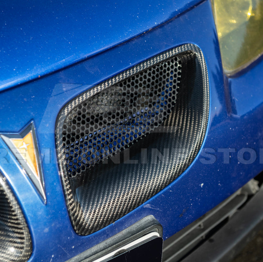 2004-06 Pontiac GTO Dry Carbon Fiber Replacement Front Mesh Grille Insert image 12