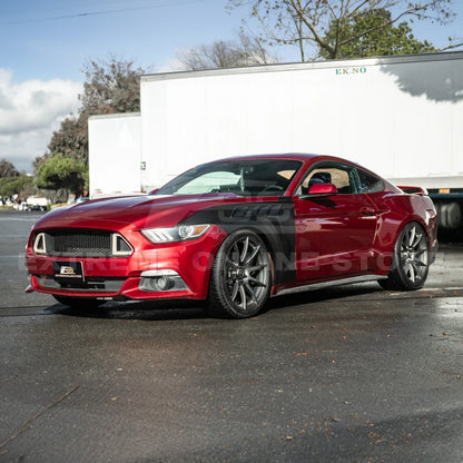 2015-17 Ford Mustang S550 | GTD Style Primed Black Front Side Vented Fenders image 4