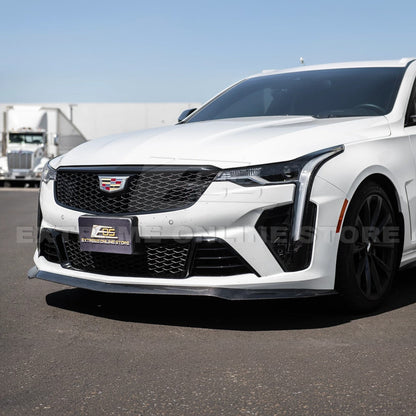 2020-Up Cadillac CT4-V Blackwing Front Lip Splitter Carnards image 28