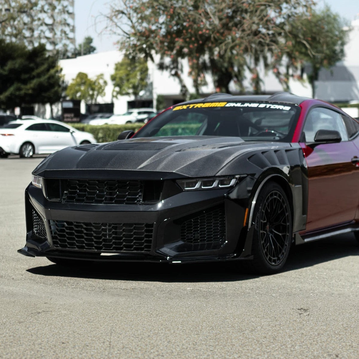 2024-Up Mustang Dark Horse SC Replacement Primed Front Bumper Cover Grille Lip (Expected To Ship In October) image 8