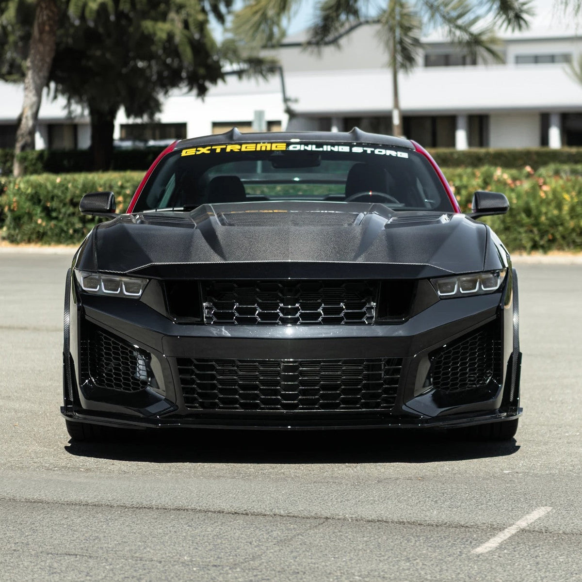 2024-Up Mustang Dark Horse SC Replacement Primed Front Bumper Cover Grille Lip (Expected To Ship In October) image 9