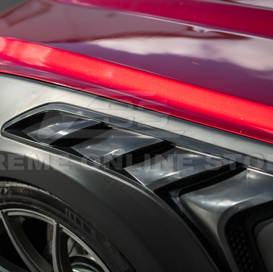 2015-17 Ford Mustang S550 | GTD Style Primed Black Front Side Vented Fenders image 11