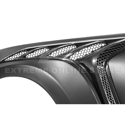 2015-17 Ford Mustang S550 | GTD Style Primed Black Front Side Vented Fenders image 25