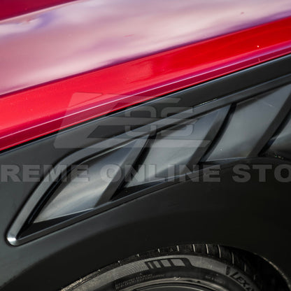 2015-17 Ford Mustang S550 | GTD Style Primed Black Front Side Vented Fenders image 13