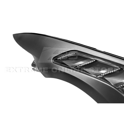 2015-17 Ford Mustang S550 | GTD Style Primed Black Front Side Vented Fenders image 26