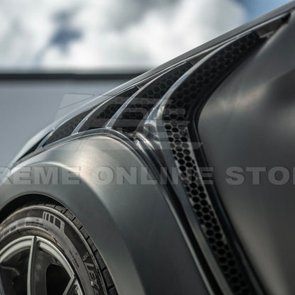 2015-17 Ford Mustang S550 | GTD Style Primed Black Front Side Vented Fenders image 18