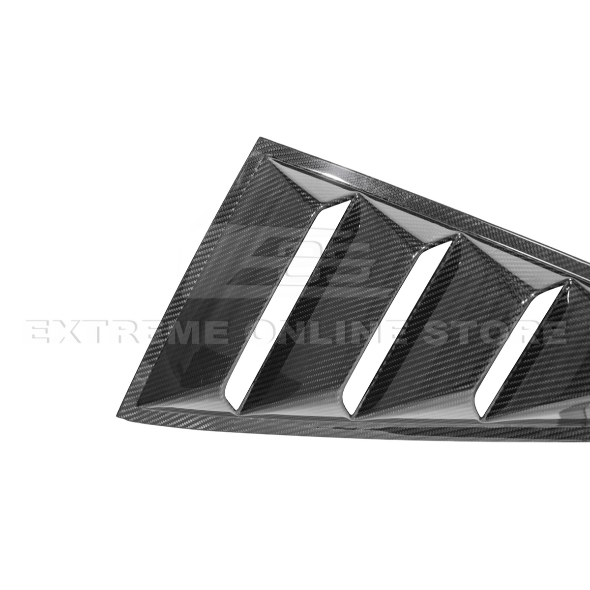 2024-Up Ford Mustang Carbon Fiber Side Quarter Window Louver Sun Shade Cover image 20