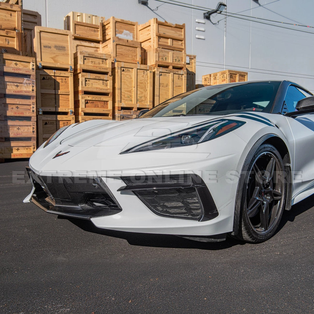 Chevrolet Corvette C8 DRY CARBON FIBER Fascia Panel Grille Cover image 4