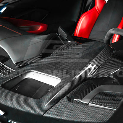 Corvette C8 DRY CARBON FIBER Upper Dash Instrument Panel Cover Kit image 4