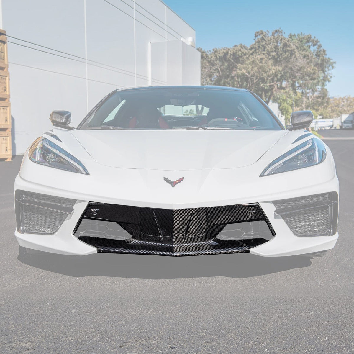 Chevrolet Corvette C8 DRY CARBON FIBER Fascia Panel Grille Cover image 3