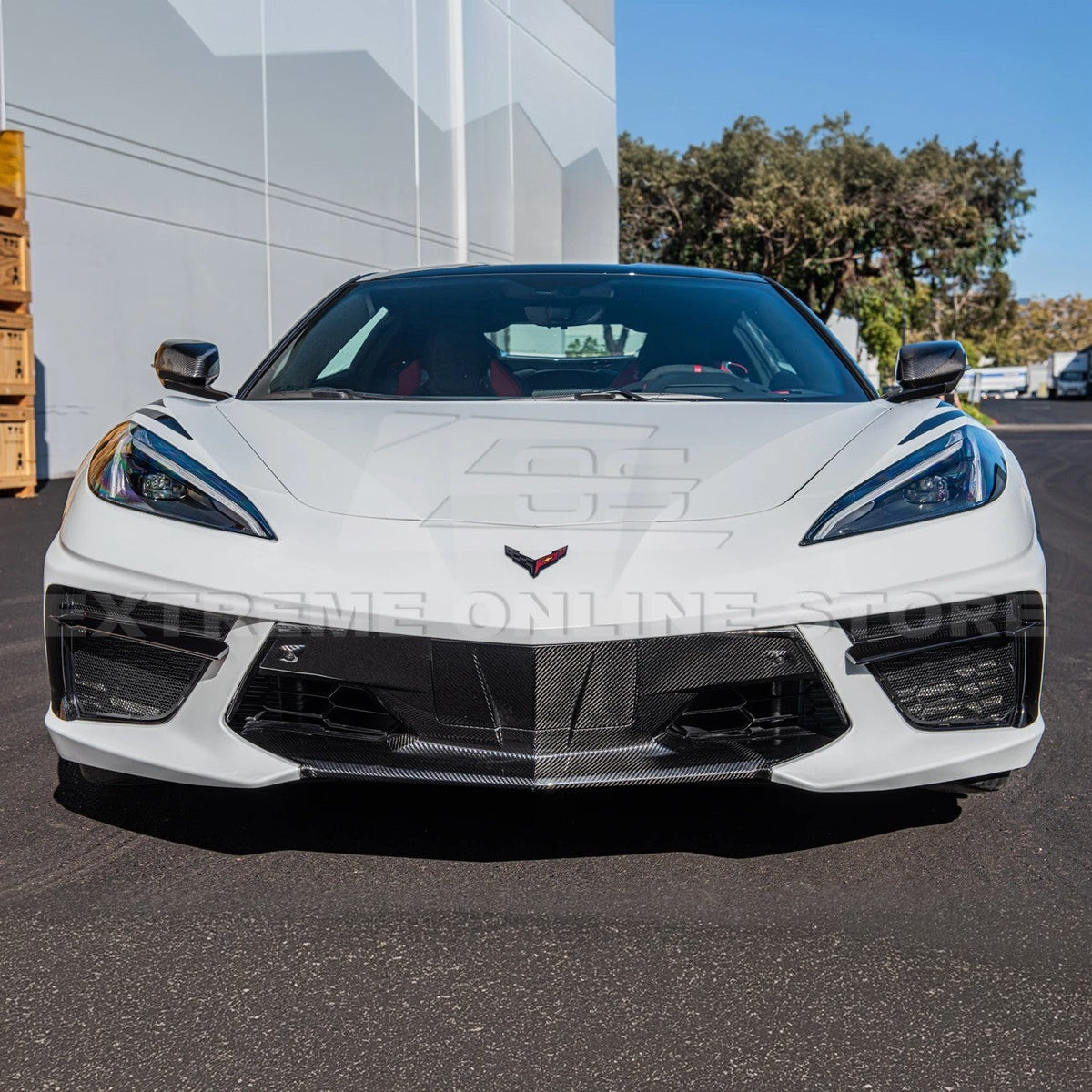 Chevrolet Corvette C8 DRY CARBON FIBER Fascia Panel Grille Cover image 5