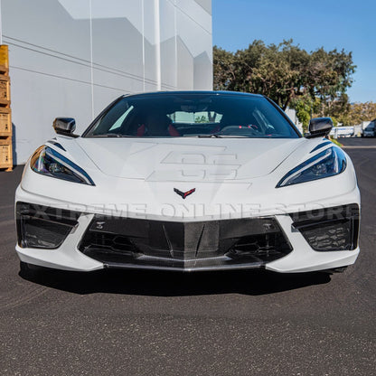 Chevrolet Corvette C8 DRY CARBON FIBER Fascia Panel Grille Cover image 5