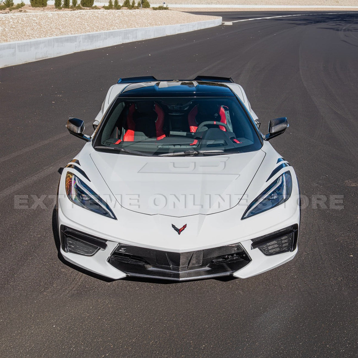 Chevrolet Corvette C8 DRY CARBON FIBER Fascia Panel Grille Cover image 6