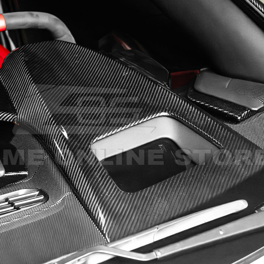 Corvette C8 DRY CARBON FIBER Upper Dash Instrument Panel Cover Kit image 6