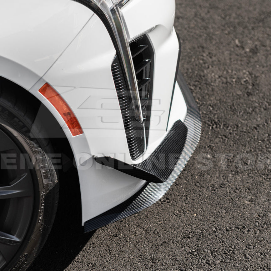 2020-Up Cadillac CT4-V Blackwing Front Lip Splitter Carnards image 54