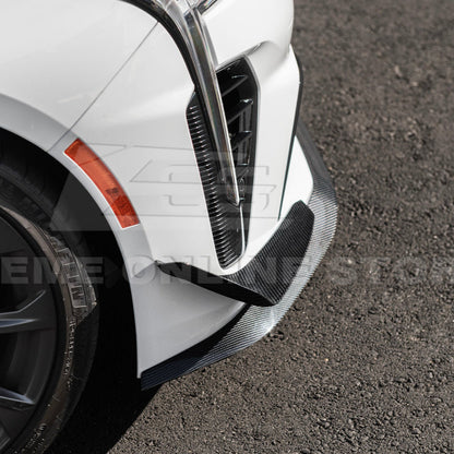 2020-Up Cadillac CT4-V Blackwing Front Lip Splitter Carnards image 54
