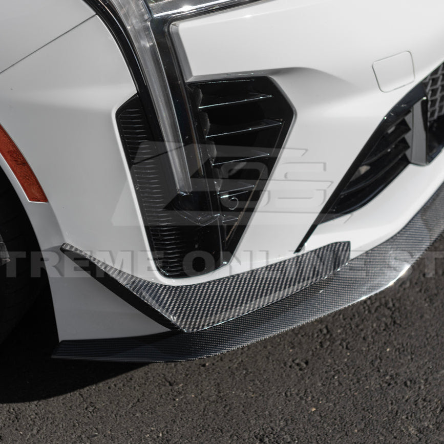 2020-Up Cadillac CT4-V Blackwing Front Lip Splitter Carnards image 55