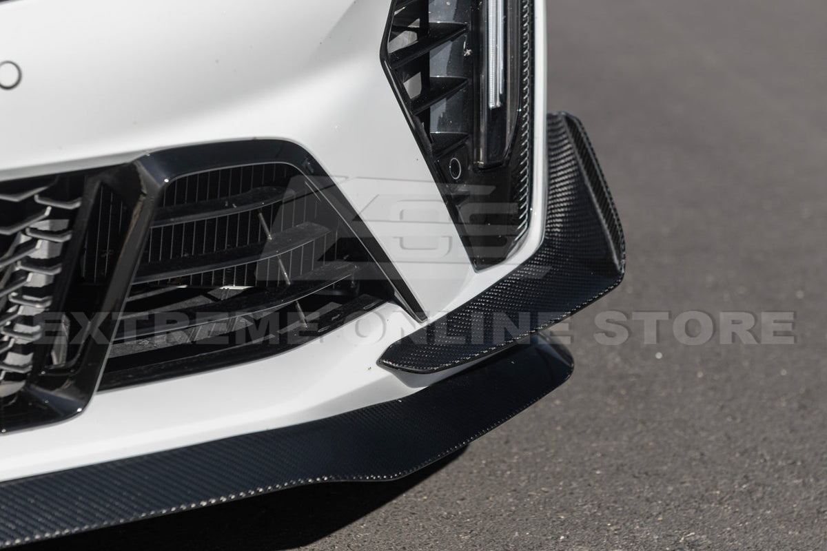 2020-Up Cadillac CT4-V Blackwing Front Lip Splitter Winglets Side Skirts image 7