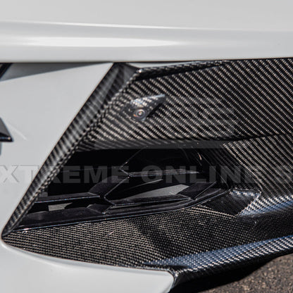 Chevrolet Corvette C8 DRY CARBON FIBER Fascia Panel Grille Cover image 11