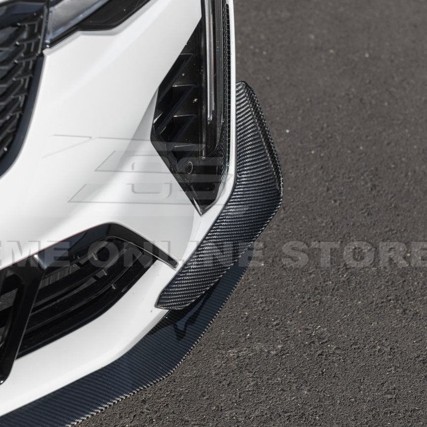 2020-Up Cadillac CT4-V Blackwing Front Lip Splitter Carnards image 14