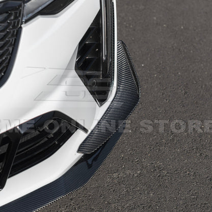 2020-Up Cadillac CT4-V Blackwing Front Lip Splitter Carnards image 14