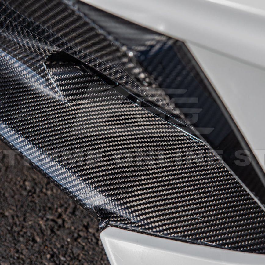 Chevrolet Corvette C8 DRY CARBON FIBER Fascia Panel Grille Cover image 15