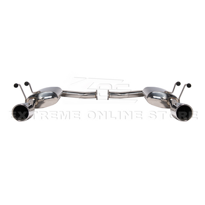 2016-21 Honda Civic 1.5t Sedan | T-304 Muffler Axle Back 4Inch Dual Tips Exhaust image 5