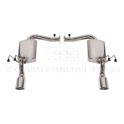 2016-21 Honda Civic 1.5t Sedan | T-304 Muffler Axle Back 4Inch Dual Tips Exhaust image 6