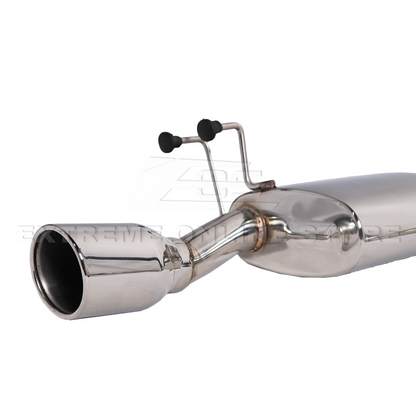 2016-21 Honda Civic 1.5t Sedan | T-304 Muffler Axle Back 4Inch Dual Tips Exhaust image 2