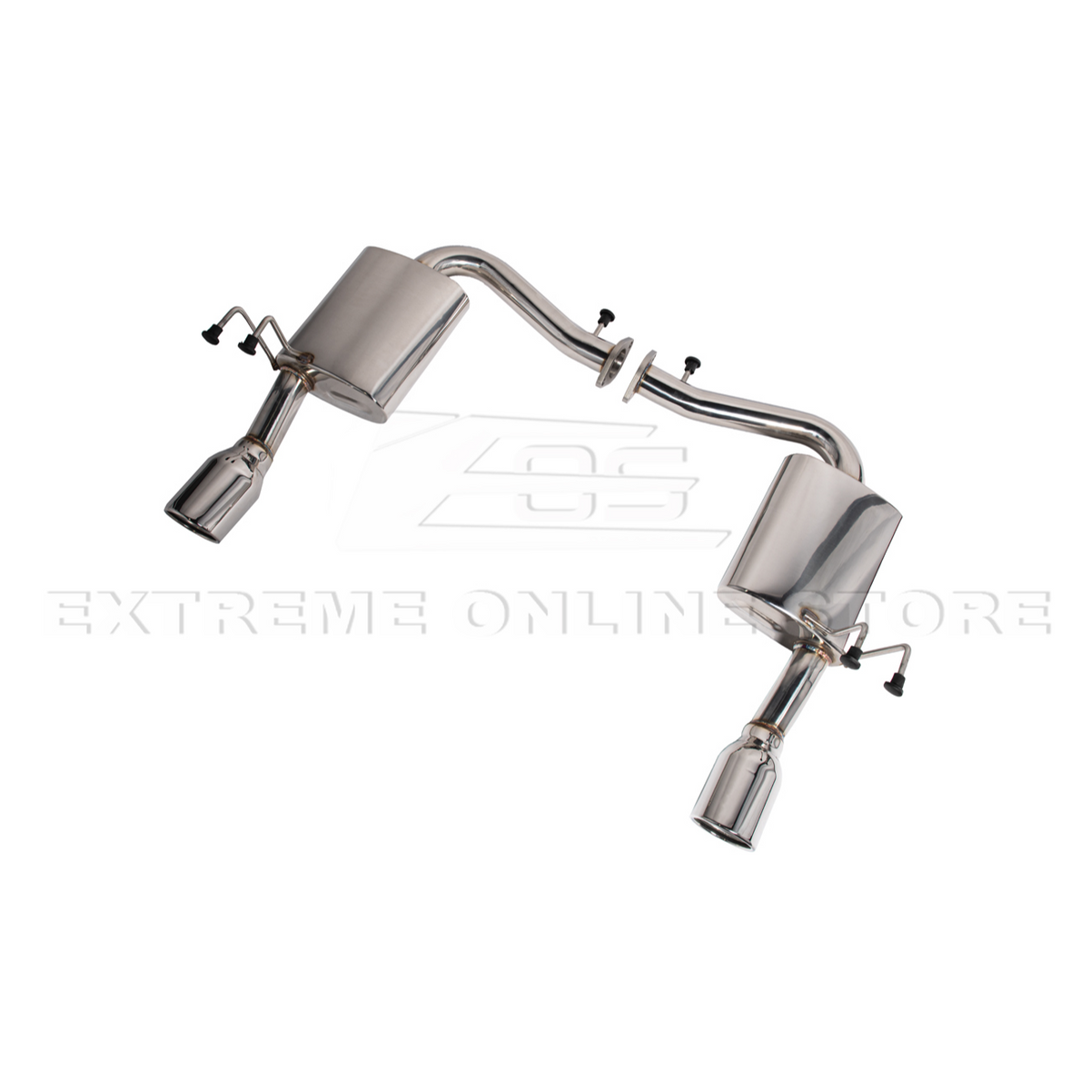 2016-21 Honda Civic 1.5t Sedan | T-304 Muffler Axle Back 4Inch Dual Tips Exhaust image 3