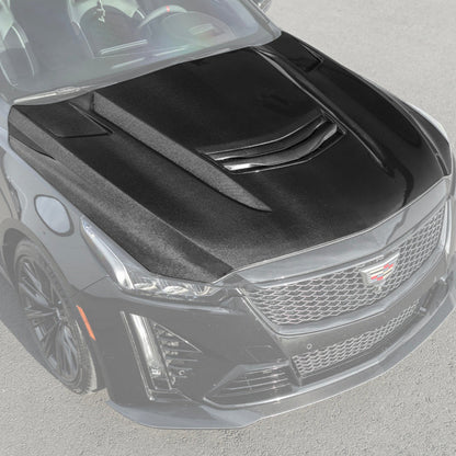 2020-Up Cadillac CT5-V Blackwing Bumper Hood Vented Cover image 2