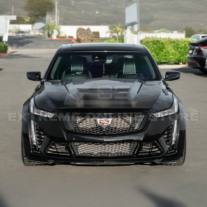 2020-Up Cadillac CT5-V Blackwing Bumper Hood Vented Cover image 6